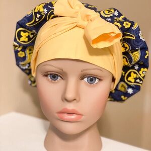 $19 - U of M Paisley Scrub/Sleep/Hair Covering Cap